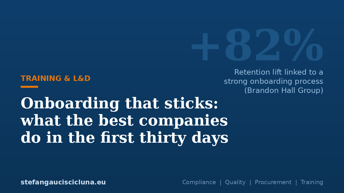 Onboarding that sticks: what the best companies do in the first thirty days