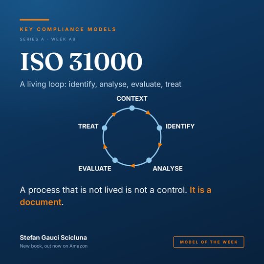 ISO 31000, Risk Management: A living loop: identify, analyse, evaluate, treat