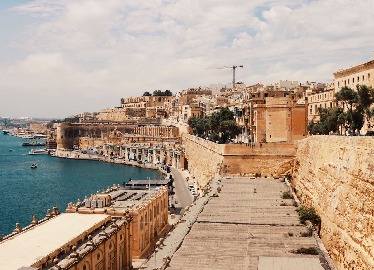 Valletta and the Grand Harbour, Malta, seen from the bastions
