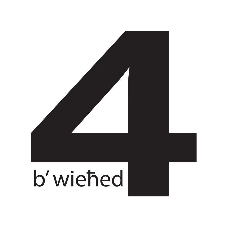 The 4 b'Wieħed programme logo: a large black number 4 with the words b' wieħed